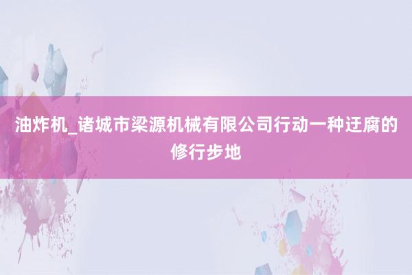 油炸机_诸城市梁源机械有限公司行动一种迂腐的修行步地